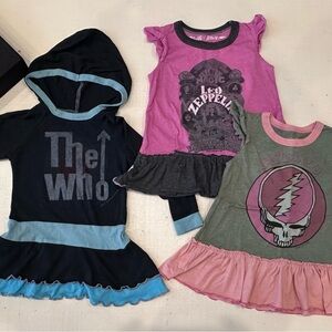 ROWDY SPROUT- Vintage Dress BUNDLE! Graphic Band Dresses for Baby
